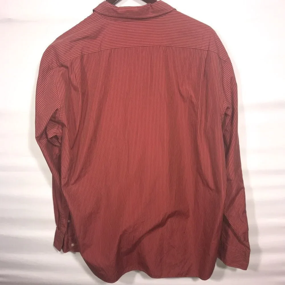 J. Crew Red Striped Button Down Shirt